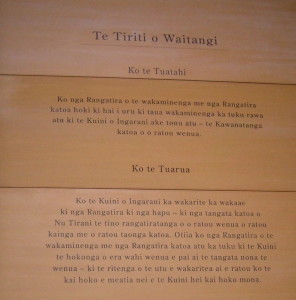 Treaty of Waitangi at Te Papa Museum