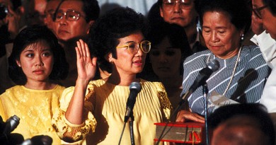 Cory Aquino Oath-Taking 1986