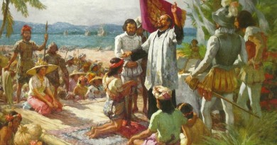 "The first baptism in the Philippines" by Fernando Amorsolo