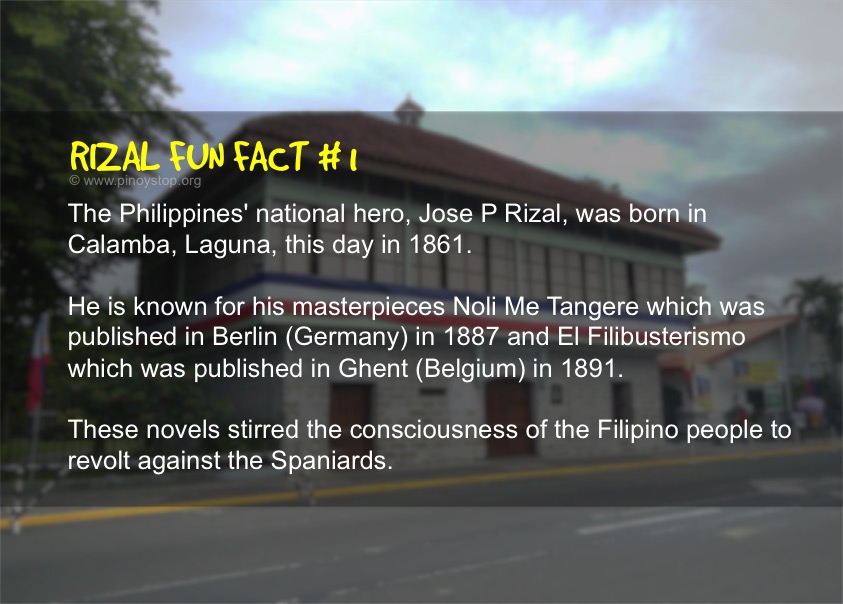 Rizal Fun Fact No 01