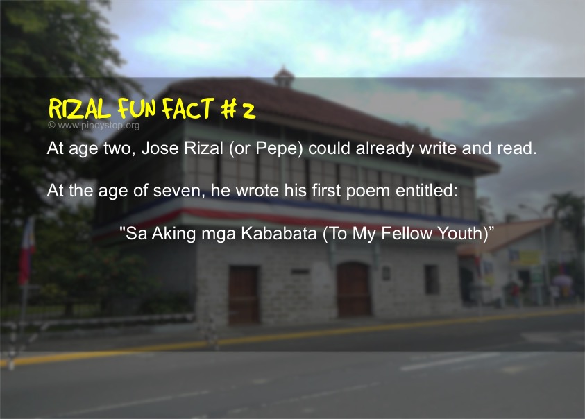Rizal Fun Fact No 02