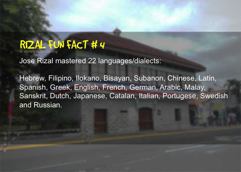Rizal Fun Fact No 04 - Pinoy Stop