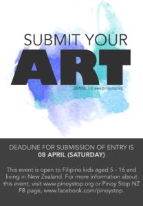 Submit your art - 2017 Young Pinoy Artists Festival