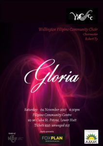 Gloria Concert poster